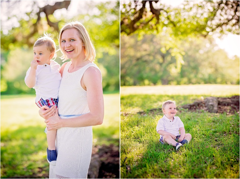 Mother and Son in Round Rock Texas Natural Light Photoshoot