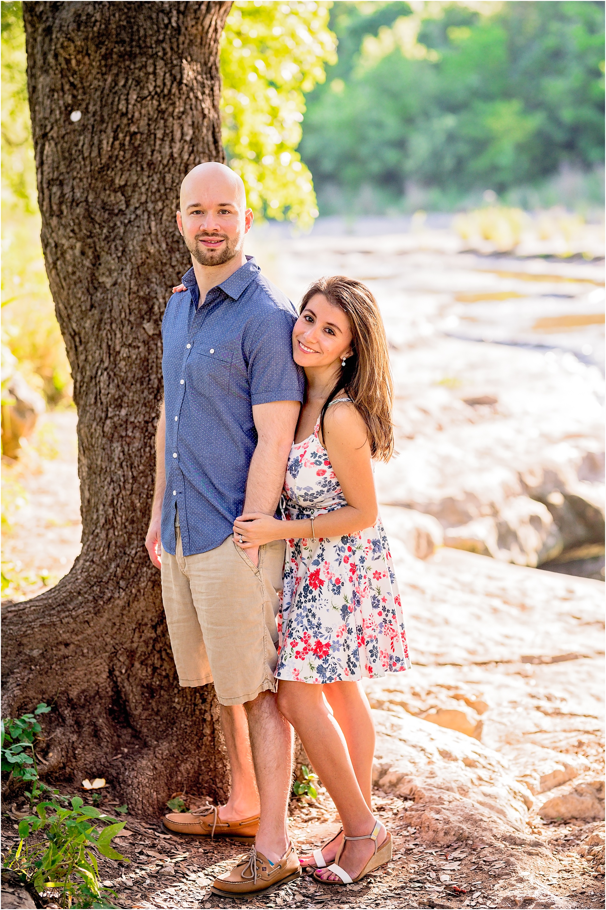 Engaged Couple in Austin Texas