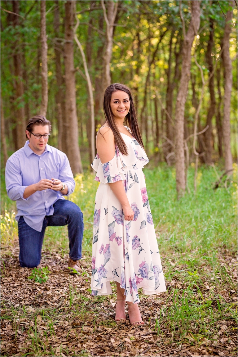 Surprise Engagement Session Natural Light Photographer in Georgetown Texas