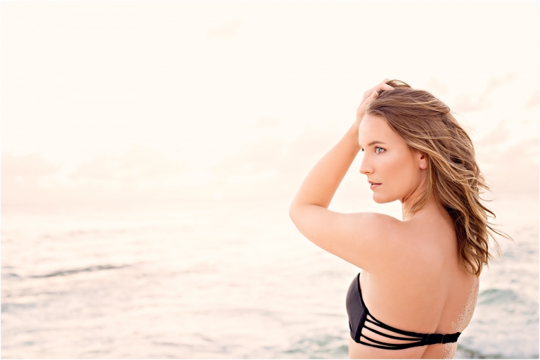 Girl on Beach for Styled Photoshoot in Grand Cayman by Natural Light Austin Texas Photographer