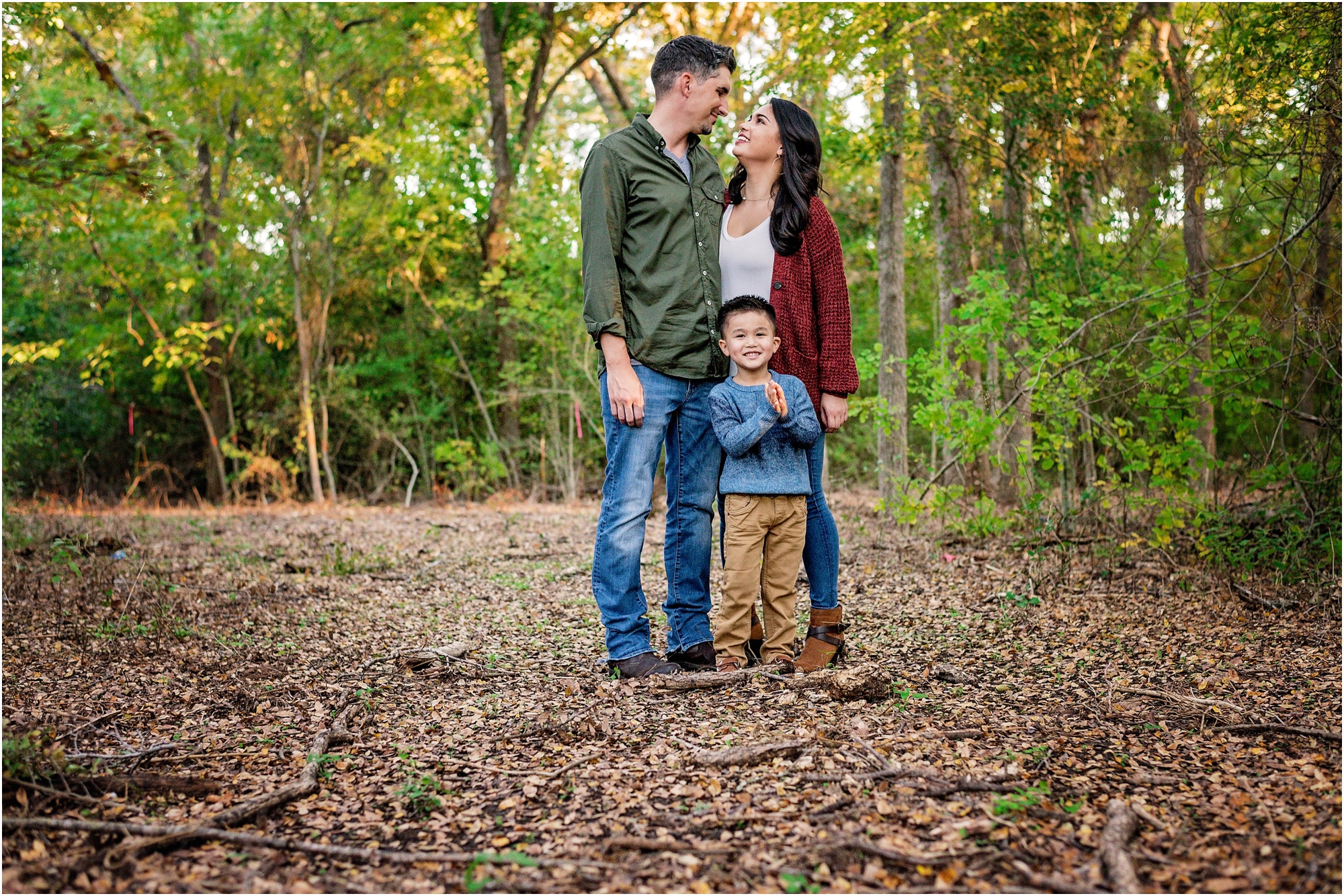 Family in Park Round Rock Texas Photographer