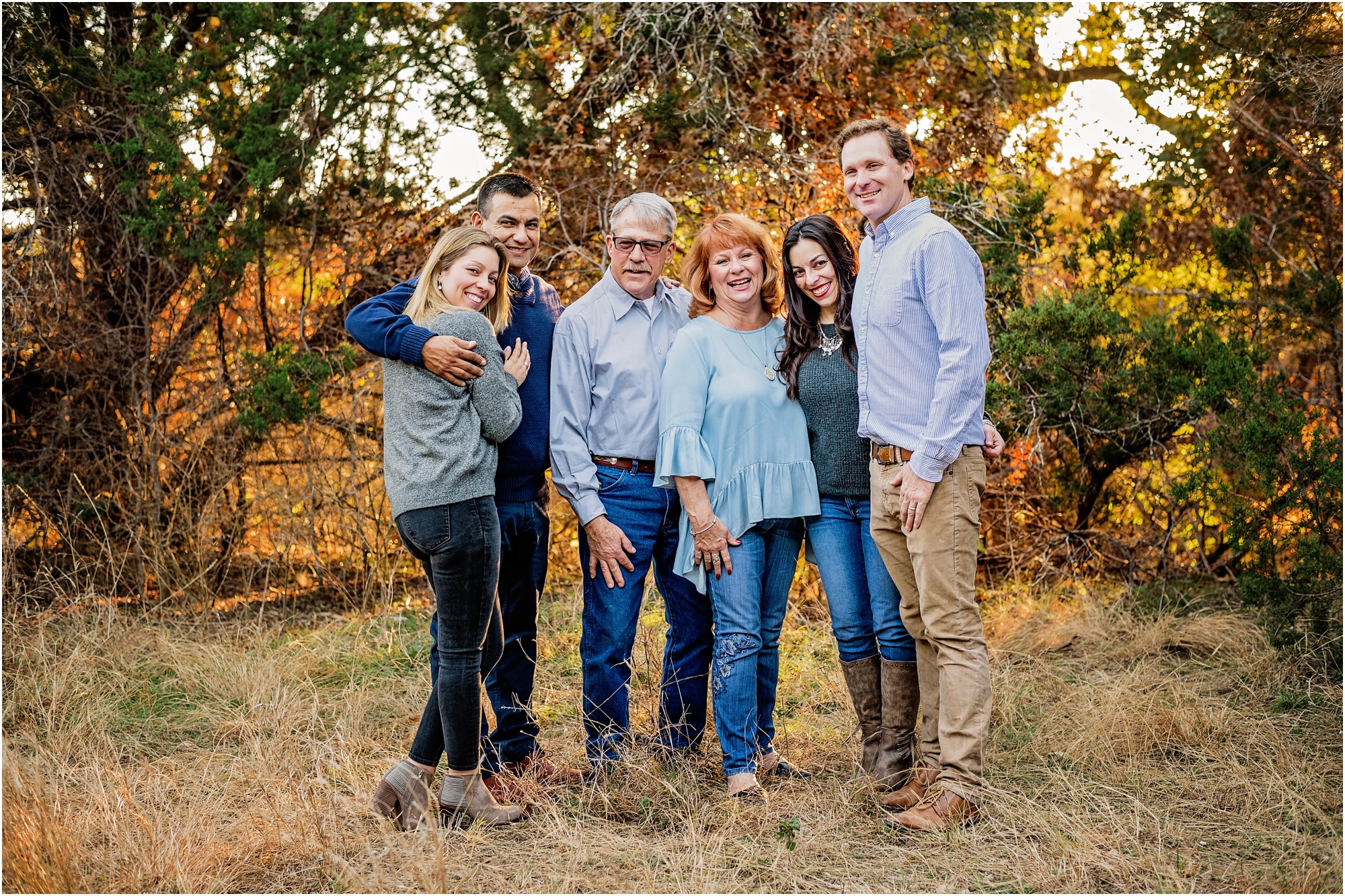 Family Portrait at Walnut Creek Park in Austin Texas Natural Light Photographer
