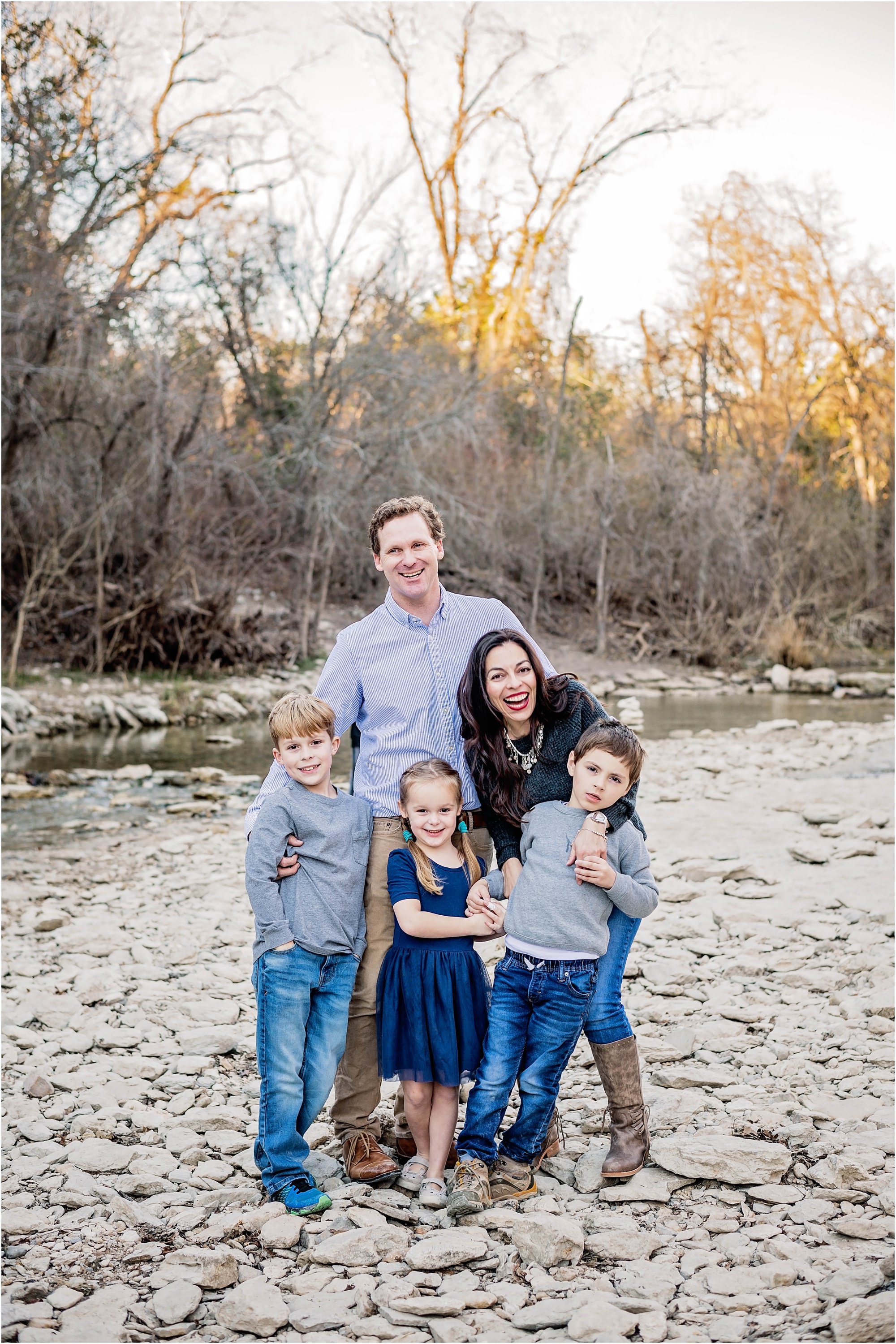 Family Photoshoot for Holidays in Austin Texas Walnut Creek