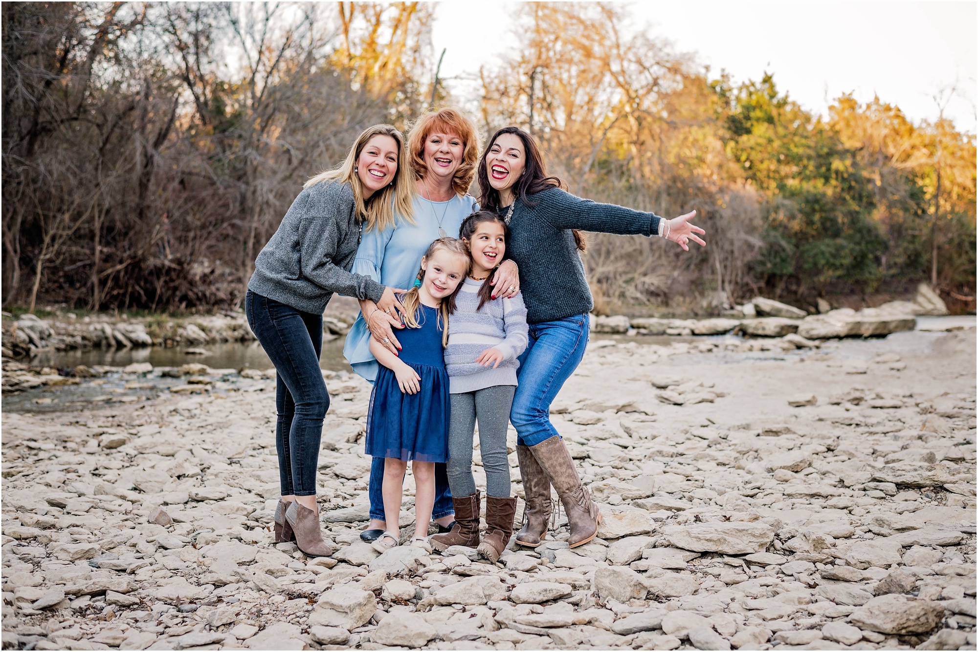 Family Photoshoot for Holidays in Austin Texas Walnut Creek