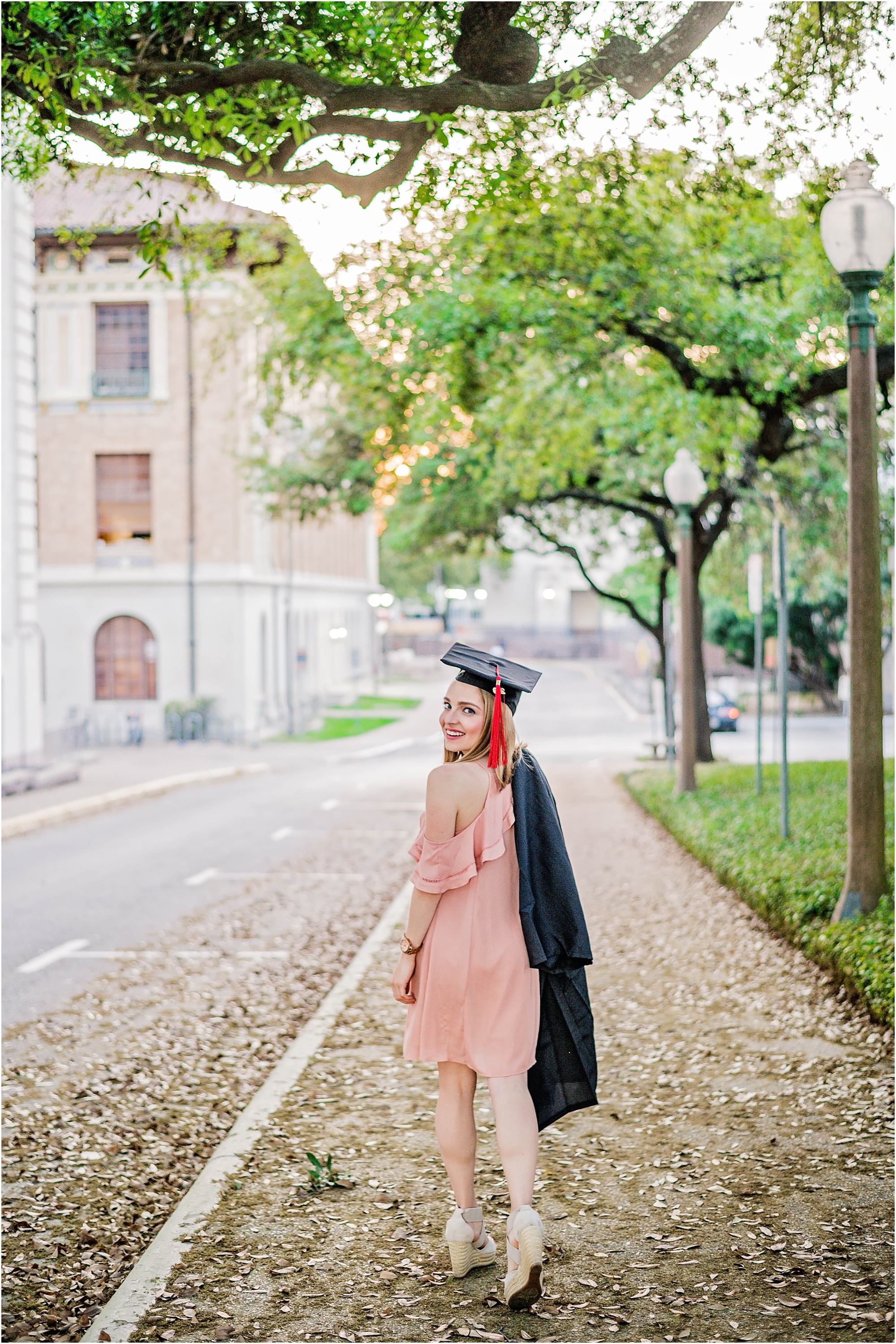 University of Texas Graduate Natural Light Austin Texas Photographer Graduation Photoshoot