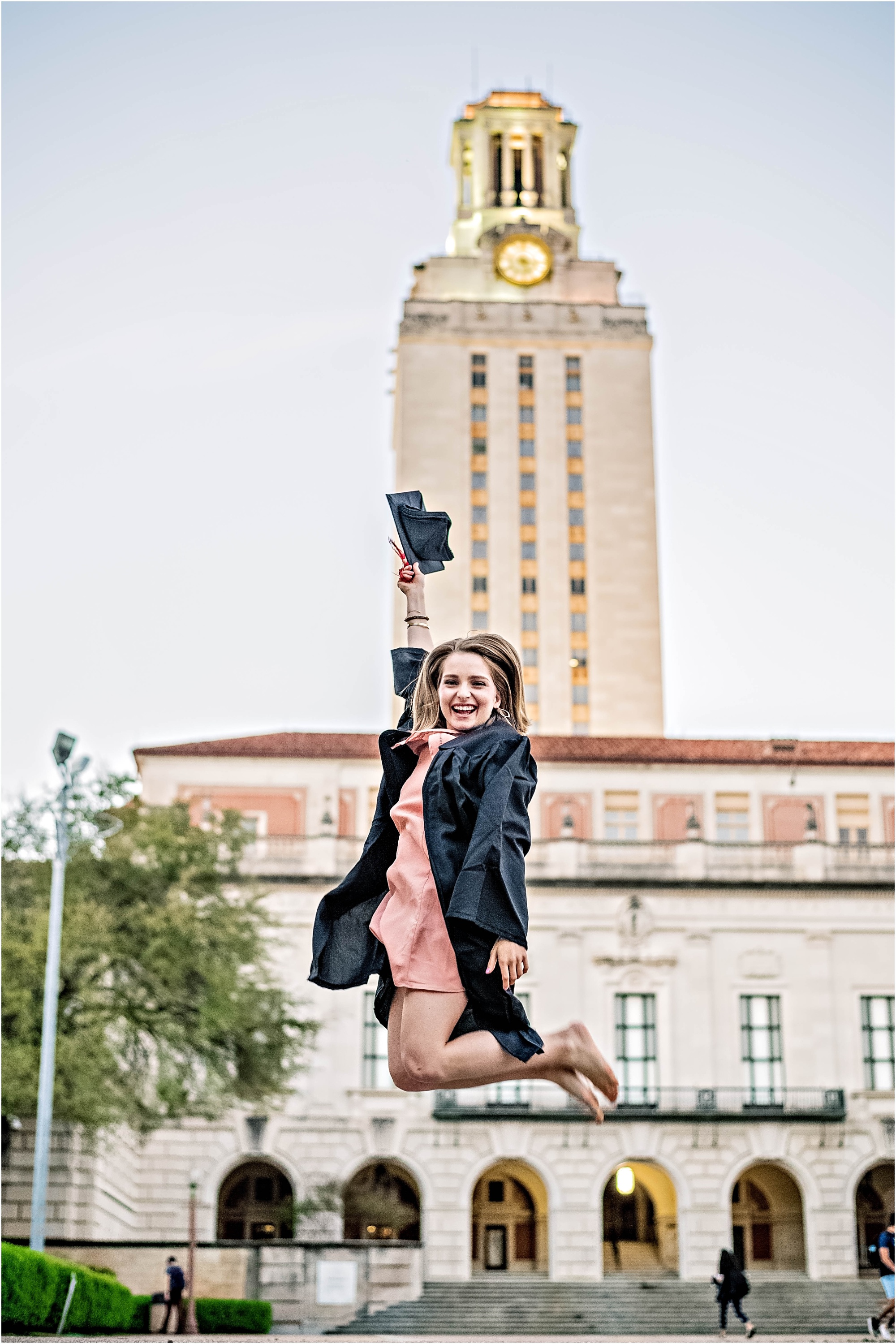 University of Texas Graduate Natural Light Austin Texas Photographer Graduation Photoshoot