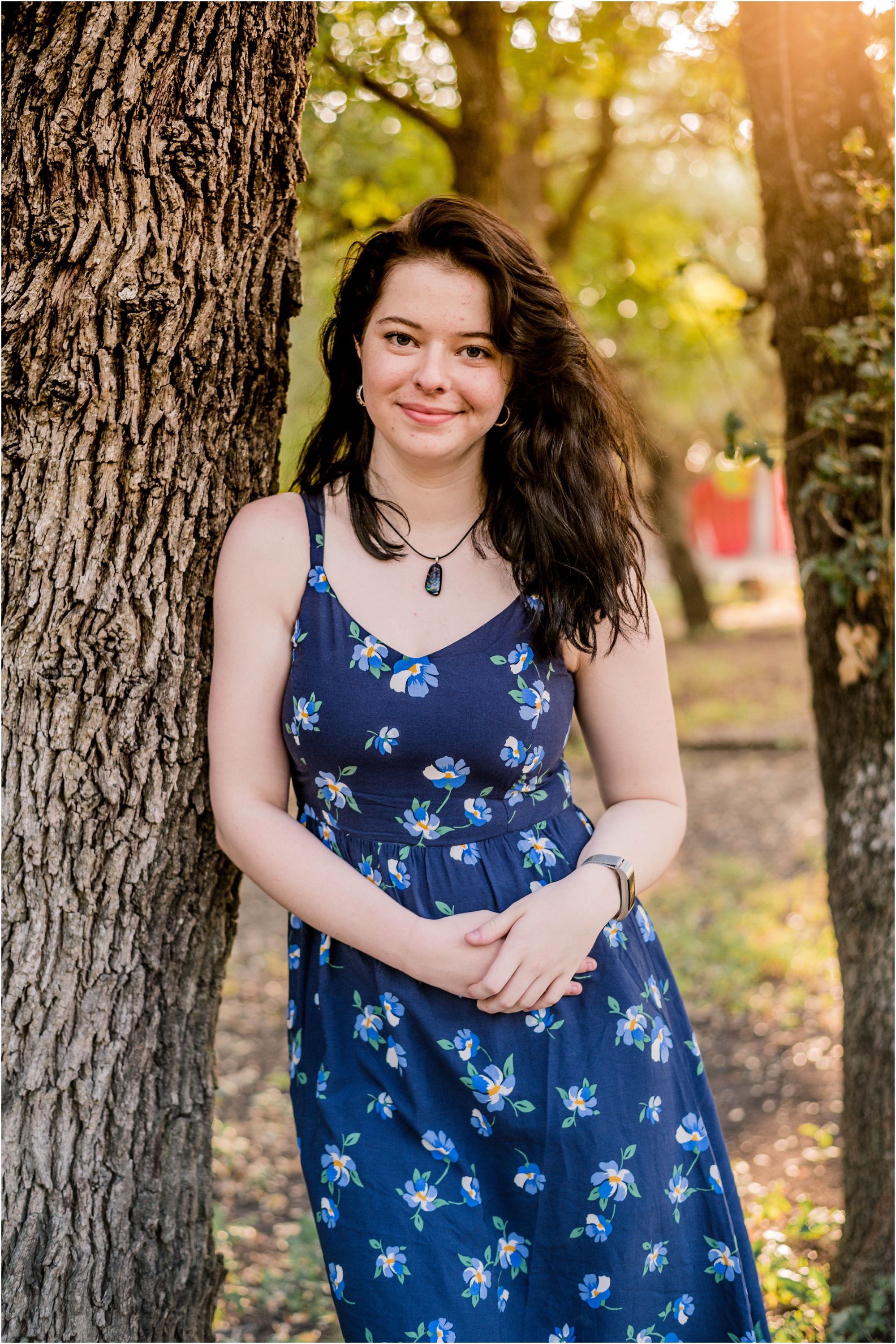 Teenage girl at golden hour in Austin Texas Natural Light Family Photographer