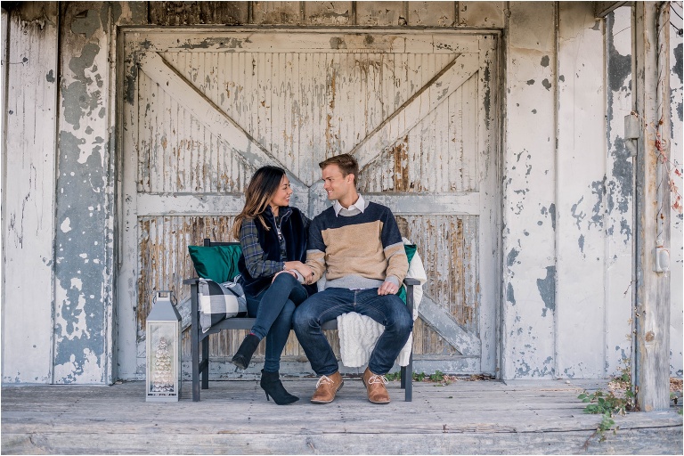 Beautiful couple during Christmas mini photoshoot in Georgetown Texas by natural light portrait photographer