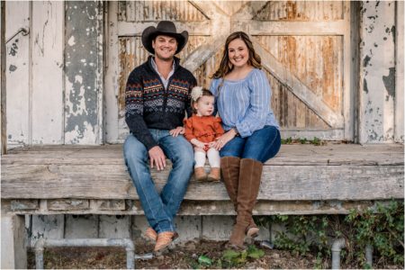 Texas Family Photoshoot White Barn in Georgetown TX Natural Light Portrait Photographer