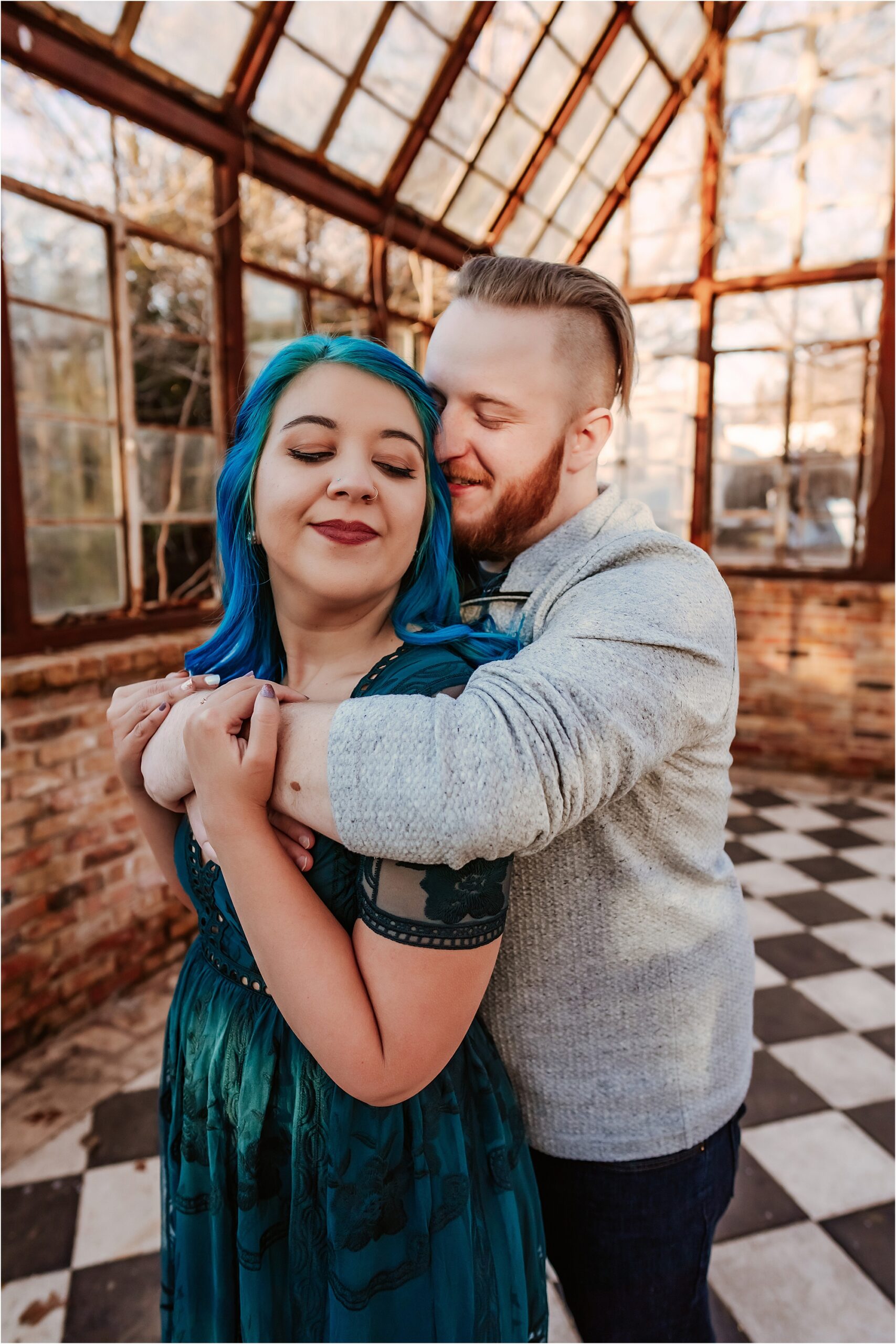 Engagement Photoshoot in Austin Texas at Sekrit Theater by natural light couples photographer